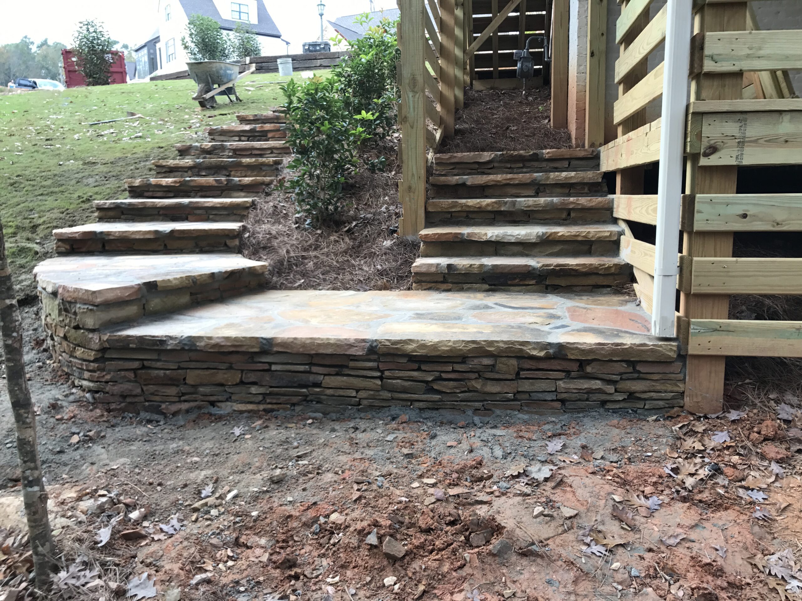 stone stairs installed in residential property