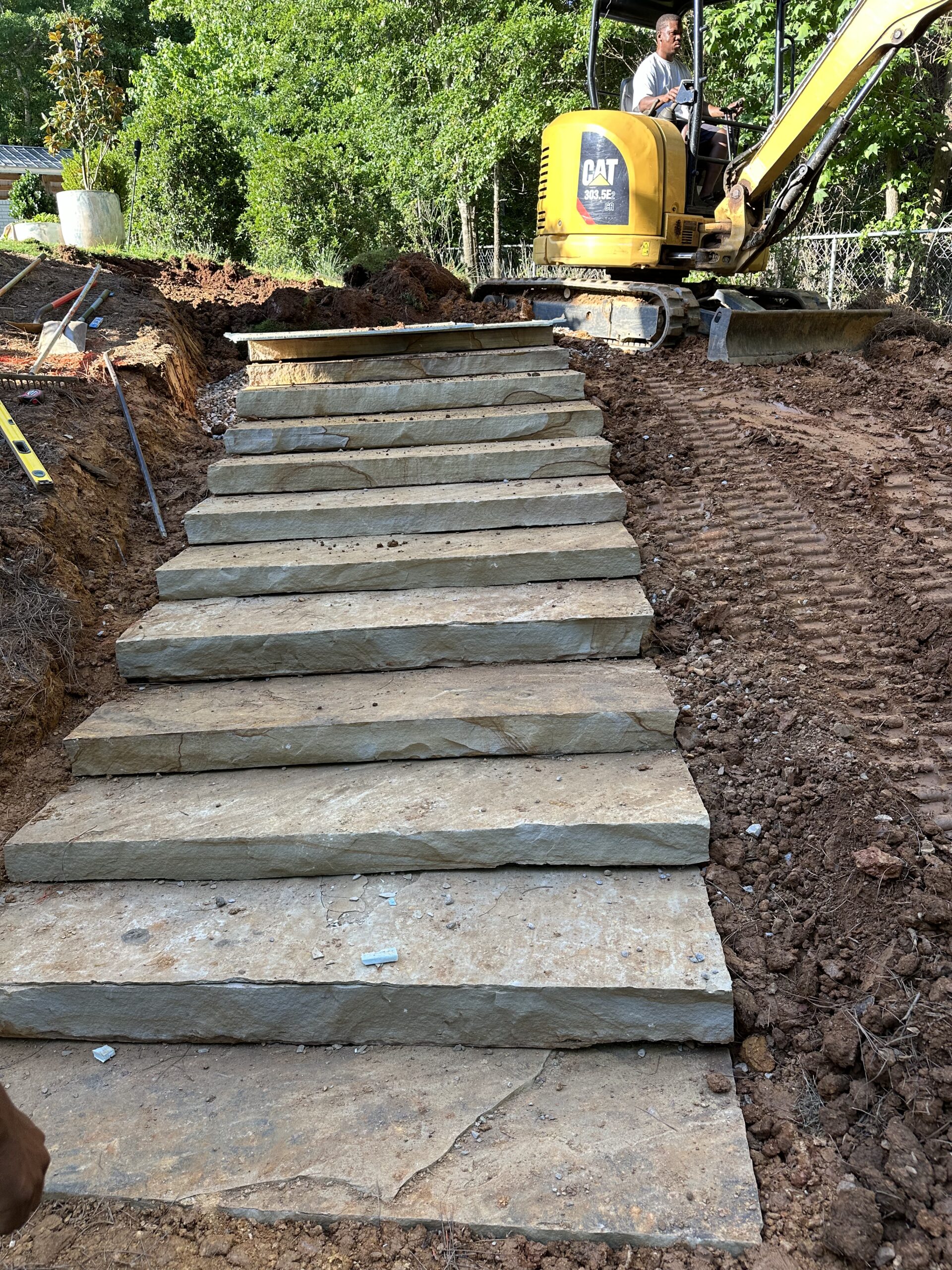 stone stairs hardscapes landscape design